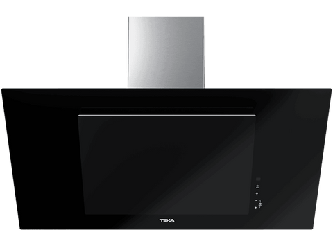 Campana decorativa - Teka DVT 98660 TBS, 3 Velocidades + intensiva, 584 m³/h, 90 cm, Negro