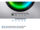 Monitor gaming - Samsung OLED Odyssey G8 LS34BG850SUXEN, 34 , 0,1 ms, 175Hz, Bluetooth, Plata