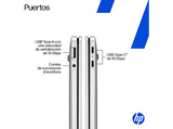 Portátil - HP OmniBook 5 NGAI 14-he0000ns Copilot+ PC, 14 2K, Snapdragon X1-26-100 45 TOPS, 16GB RAM, 512GB SSD, Gráficos Adreno™, W11 Home, Plata