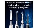 Recambio para cepillo dental - Oral-B iO Gentle Care, Pack de 6 unidades, Para encías sensibles, Blanco