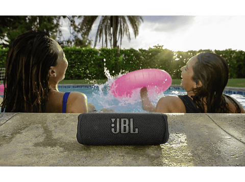 Altavoz bluetooth - JBL Flip 6, 30 W, Autonomía 12 h, IP67, PartyBoost, Negro