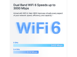 Sistema WiFi Mesh - Mercusys Halo H80X, 3000 Mbps, MU-MIMO, WiFi 6, Hasta 460m², 150 Dispositivos, Blanco