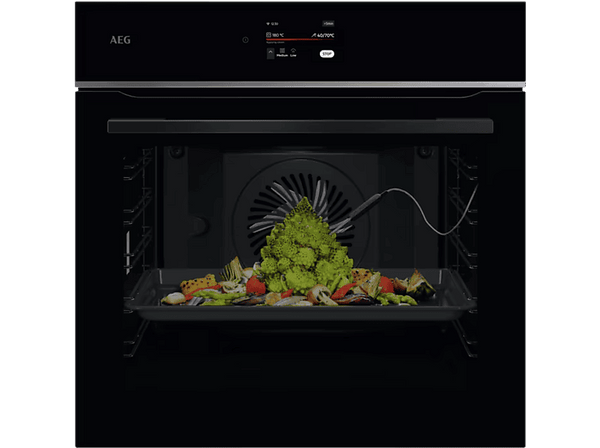 Horno - AEG TE8PB731AB, Multifunción, Pirolítico, 71 l, 60 cm, Negro