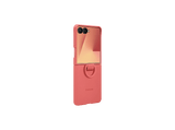 Funda -  Samsung, Para Samsung Galaxy Z Flip7, De Silicona con anillo, Rojo