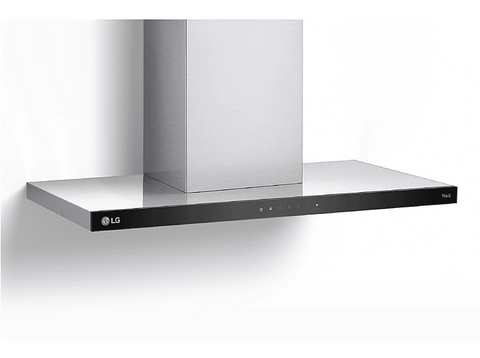 Campana decorativa - LG HCEZ3626S, 3 velocidades, 800 m³/h, 89.8 cm, Acero inoxidable