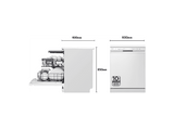 Lavavajillas - LG DF243FW,  14 servicios, 10 programas, 60 cm,  QuadWash™, Blanco