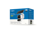 Cámara de vigilancia IP - Tp-link Tapo C645D KIT, 2560 x 1440 píxeles, Función de visión nocturna, Doble Lente 360º con Panel Solar, Blanco