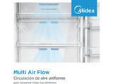 Frigorífico combi integrable - Midea MDRE554FGD01, Total NoFrost, 194 cm, 403 l, Metal Cooling, Fast Freezing, Blanco