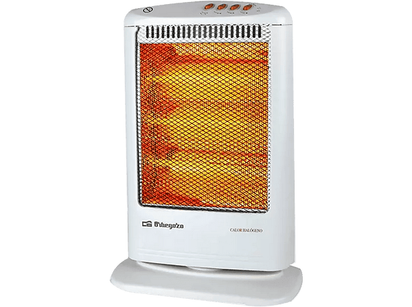 Estufa eléctrica - Orbegozo BP 0303 A Potencia 1200W, Halógena, Triple barra de cuarzo, 3 niveles