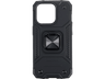 Funda - Isy ISC 6101, Apple, iPhone 15 Pro, Resistente a Golpes, Soporte Plegable Integrado, Negro