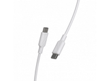 Cable USB - Muvit MCUSC0008, 1.2 m, 3 A, De USB-C a USB Tipo C, Blanco