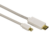 Cable - Hama 00053220 HDMI Mini DisplayPort Gris, blanco