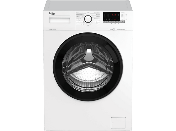 Lavadora carga frontal - Beko WTA 9715 XW, 9 kg, 1400 rpm, 15 Programas, Función Vapor, Blanco