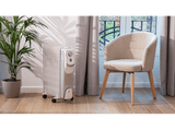 Radiador - ok. ReadyWarm 11000 Space 360º, 11 Elementos, de Aceite, 2500 W, 3 Niveles, Blanco