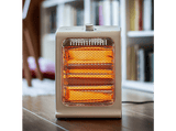 Calefactor - Jata JCES2460, 800W, 2 Barras de Cuarzo, 2 Ajustes de Potencia, Seguridad Antivuelco, Asa de Transporte, Blanco