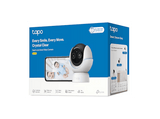 Cámara de vigilancia IP - TP-Link C840, Dual 1920 x 1080 y 2560 x 1440 píxeles, Interior, Función de visión nocturna, Monitor bebé, IA, Blanco