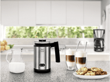 Espumador de leche - Melitta Cremio II, 450 W, 0.25 l,  Mango ergonómico 360°, Botones iluminados, Plata