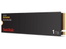 Disco duro SSD interno 1TB - SanDisk Extreme® M.2 NVMe SSD, Hasta 5150 MB/s lectura, Interfaz PCIe® Gen4, Negro