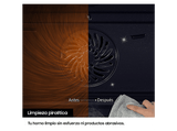 Horno - Samsung NV68A1170BS/EC, Multifunción, Pirolítico, 68l, Encastrable, Pirolítico, 59.5 cm, Inox