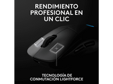 Ratón gaming - Logitech G Pro 2 Lightspeed, Bluetooth, Inalámbrico, 32.000 ppp, Ambidiestro, Botones personalizables, Conmutadores Lightforce, Negro