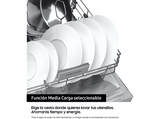 Lavavajillas integrable - Samsung DW60M6040BB/EO, 13 servicios, 6 programas, 59.5 cm, Función Higiene, Configuración Flexible, Sin Panelar