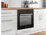 Horno - KOENIC KBO 611-1 B A1, 77 l, Anchura 59.5 cm, Grill, Función de aire caliente y descongelación, Negro
