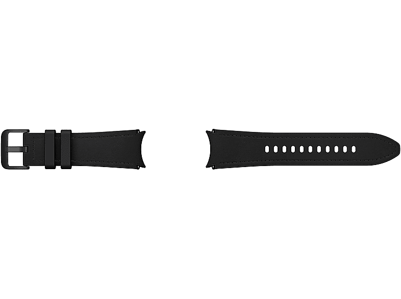 Correa - Samsung ET-SHR96LBEGEU, Para Galaxy Watch 6, L/M, 20 mm, Cuero vegano, Negro