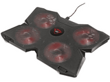 Soporte de refrigeración - Trust GXT 278, Para portátil de 17.3, Negro y rojo