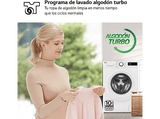 Lavadora secadora - LG F4DR5009A3W, Serie 500, 9kg/6kg, 1400 rpm, 12 programas, Blanco