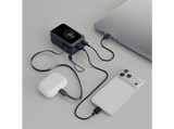 Powerbank - CellularLine Roller, 10000 mAh, Carga rápida, 45 W, 72 horas, USB-C, USAB-A, Azul