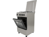 Cocina - Infiniton CC54HXE, Gas, 4 zonas, 43 l, 49.8 cm, Inox