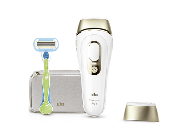 Depiladora IPL- Braun Luz Pulsada Silk-expert Pro 5 PL5052, Reducción Permanente Vello Visible, Skin Pro 2.0, 1 Cabezal estándar