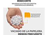Destructora de papel - Fellowes  LX220, Minicorte 4X12 MM, Negro
