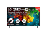 TV QNED Mini LED 55 - LG 55QNED82B6B, UHD 4K, Procesador Inteligente α8 AI Processor 4K Gen3, Smart TV, DVB-T2 (H.265), Negro