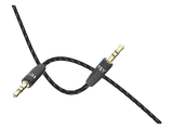 Cable audio - Isy IAU-1001, 0.75m, Dos 3.5 mm jack, PVC, Negro