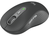 Ratón inalámbrico - Logitech Signature Plus M750 L, Mano izquierda, Conexión multidispositivo, USB, Botones personalizables, Windows-Mac, Negro