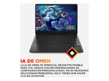 Portátil gaming - HP OMEN 16-ap0014ns Copilot+PC, 16  2K, AMD Ryzen™ AI 7 350 50 TOPS, 32GB RAM, 1TB SSD, RTX™ 5060, Sin sistema operativo, Negro