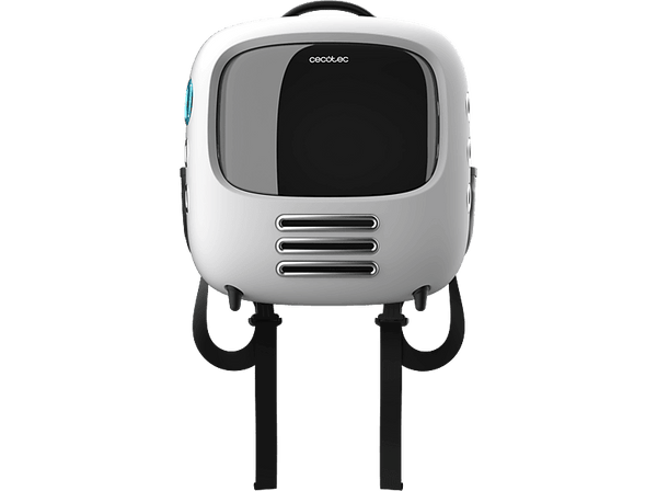 Transportín para mascotas - Cecotec Pumba 1800 Travel Fan, Sistema de ventilación, 2 velocidades, Grandes medidas, Luz interior, Gran ventana, Blanco