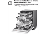 Lavavajillas integrable - LG DB476TXS, 14 servicios, 10 programas, 60 cm, TrueSteam™, Tercera bandeja, Sin panelar