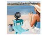 Ventilador de pie - Shark FlexBreeze Pro Mist, 36W, 5 Velocidades, 2 Modos SmartBreeze, Modo Sobremesa, 20m Alcance, Interior/exterior, Gris antracita