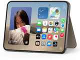 Apple funda Folio con soporte para el iPhone Duo, Marrón topo