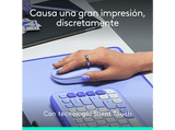 Ratón inalámbrico - Logitech Pop, 4000 ppp, Easy-Switch, Bluetooth, SmartWheel, Botones personalizables, Tecnología Silent Touch, PC-Mac, Lila