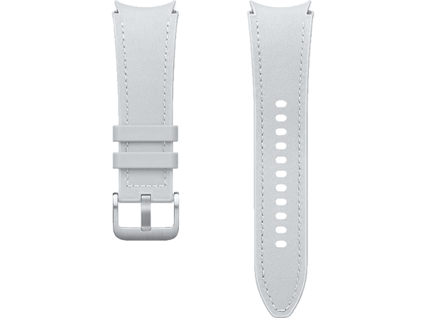 Correa - Samsung ET-SHR95SSEGEU, Para Galaxy Watch 6, S/M, 20 mm, Cuero vegano, Plata