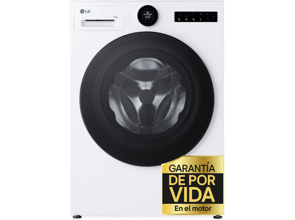 Lavadora secadora - LG W4X7016TLS, 11 kg, 6 kg, Selector LCD, Autodosificación, Blanco