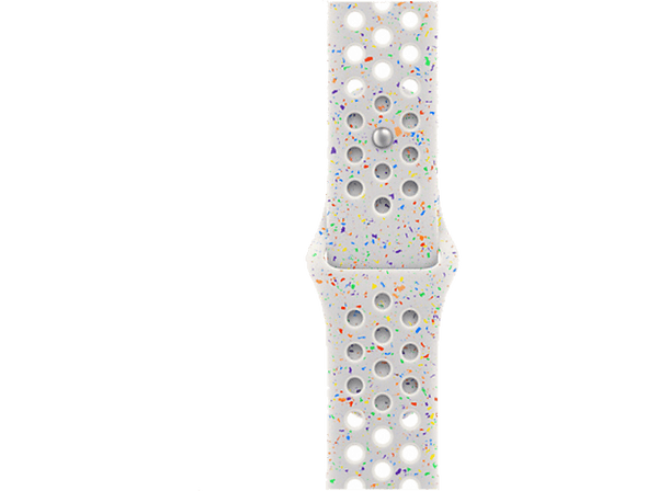 Apple Correa Nike Sport platino puro, 41 mm, Talla M/L