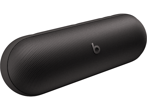 Apple Beats Pill, Altavoz Bluetooth inalámbrico, Cargador portátil USB-C, Hasta 24 horas de batería, IP67, Apple y Android, micrófono, Negro mate