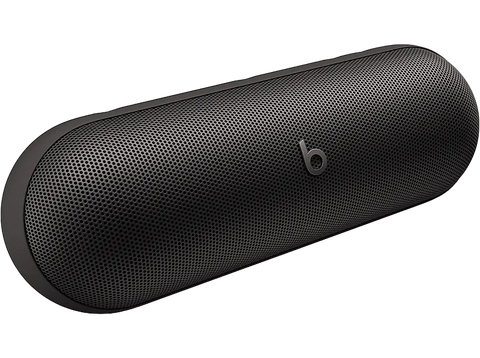 Apple Beats Pill, Altavoz Bluetooth inalámbrico, Cargador portátil USB-C, Hasta 24 horas de batería, IP67, Apple y Android, micrófono, Negro mate