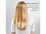 Cepillo alisador - Rowenta Powerstraight Air UB5920F0, 500 W, 2 en 1, 3 temperaturas, Cabello húmedo, mojado y seco, Negro