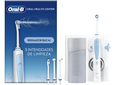Irrigador - Oral-B Centro Avanzado De Salud Bucal, 4 accesorios, Tecnología Oxyjet, 5 Modos