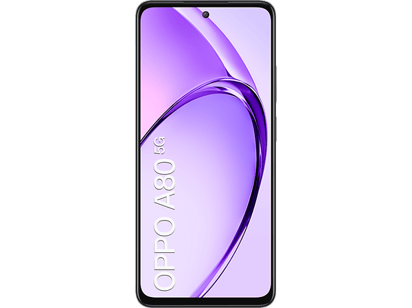 Móvil - OPPO A80 5G, Starry Black, 256 GB, 8 GB RAM, 6.67" LCD HD+, Mediatek Dimensity 6300, 5100 mAh, Android + Funda